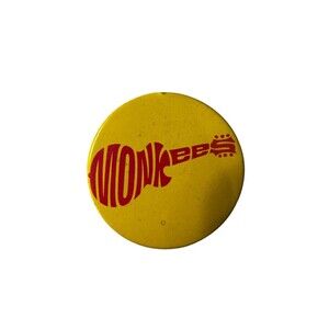 Vintage 1967 The Monkees Pinback Button - RARE Limited Edition Collectible Badge